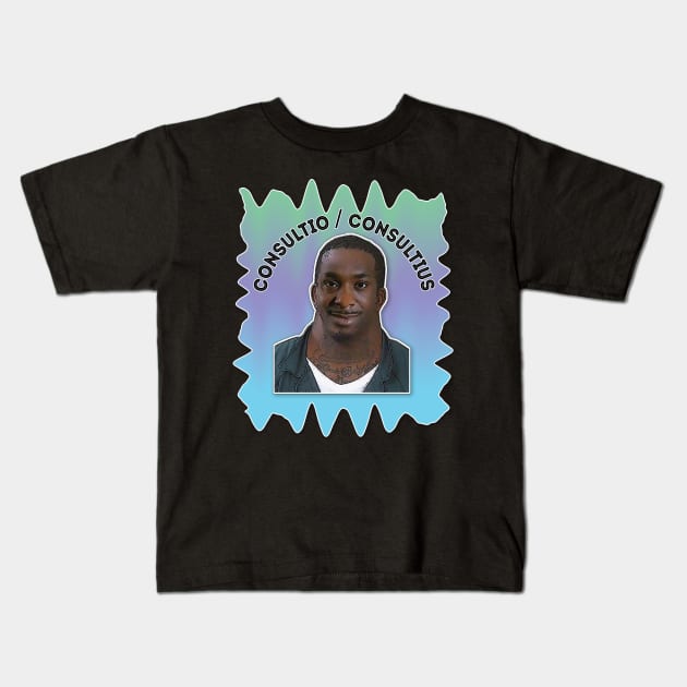 Consultio / Consultius Peep Show Johnson Wide Neck Tribute Design Kids T-Shirt by DankFutura